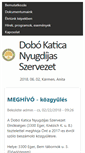 Mobile Screenshot of dobokatica.hu
