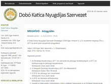 Tablet Screenshot of dobokatica.hu